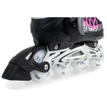 Enero Pro Roller Skates-Roller Skates-Ice Skating 4in1 Led 34-37 Pink-Gray szürke skates, roller skates