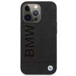 DC Etui BMW iPhone 14 Pro 6,1" czarny/black hardcase Signature Logo Imprint Magsafe fekete telefontok