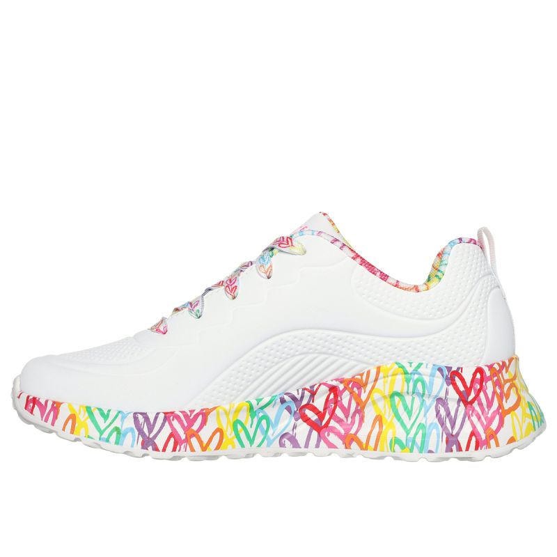 Skechers Women's UNA LITE EXUBERANT HEARTS Sneakers 177976 WMLT cipő