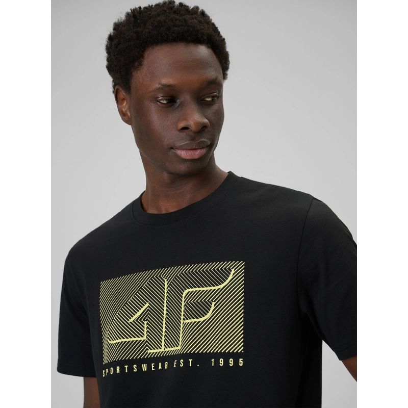 4F Men's regular printed T-shirt póló 4FRSS26TTSHM3991-20S