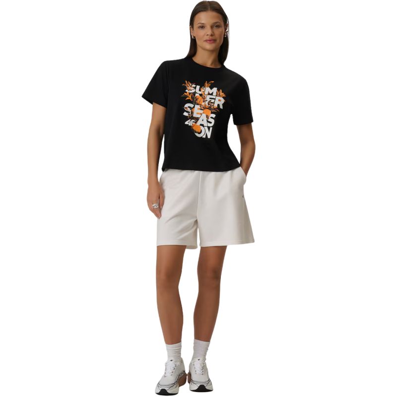 4F Women's T-shirt F2721 deep 20S fekete póló 4FWSS26TTSHF272120S