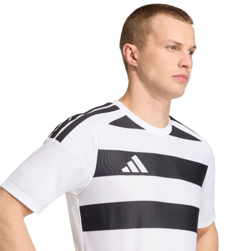 Adidas Men's Hooped 26 Jersey white-black fekete férfi póló KS6949