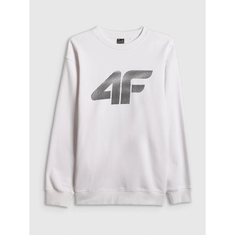 Men's sweatshirt without zipper and hood 4F 4FRAW25TSWSM2493-10S 3xl pulóver