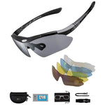 Rockbros 10003 Polarized Cycling Glasses - Black czarny glasses, training equipment
