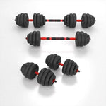 HMS 6-in-1 weight set (barbell, dumbbells and kettlebell) 40kg edzőfelszerelés 17-57-070
