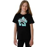 4F T-shirt for girls F2938 deep 20S fekete póló 4FJWSS26TTSHF293820S