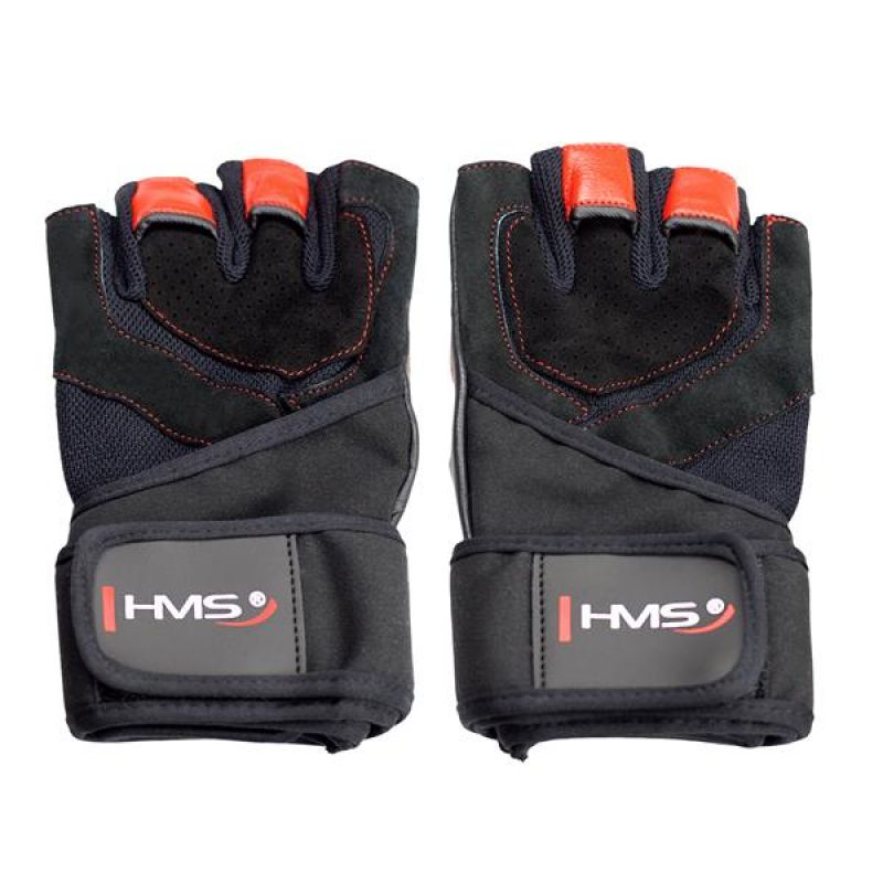 HMS Black/Red RST01 rS Gym Gloves fekete kapuskesztyű 17-63-205