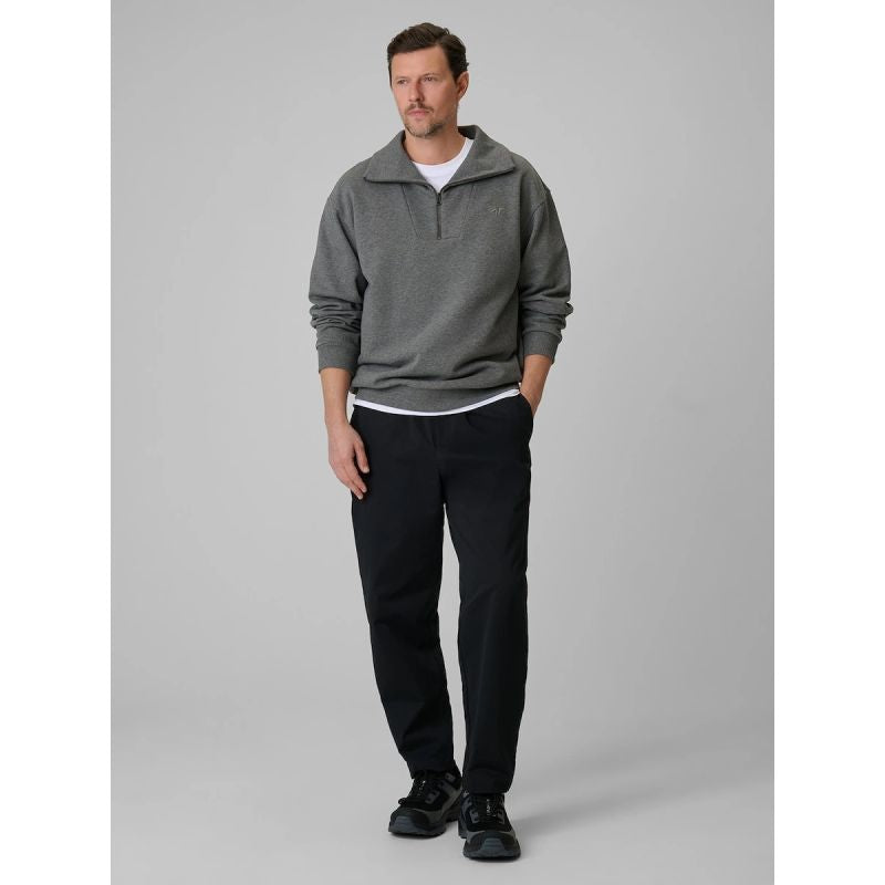Men's regular sweatshirt without hood 4F