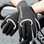 Rockbros Full Waterproof Cycling Gloves, Size: L/XL - Black l || xl kesztyű