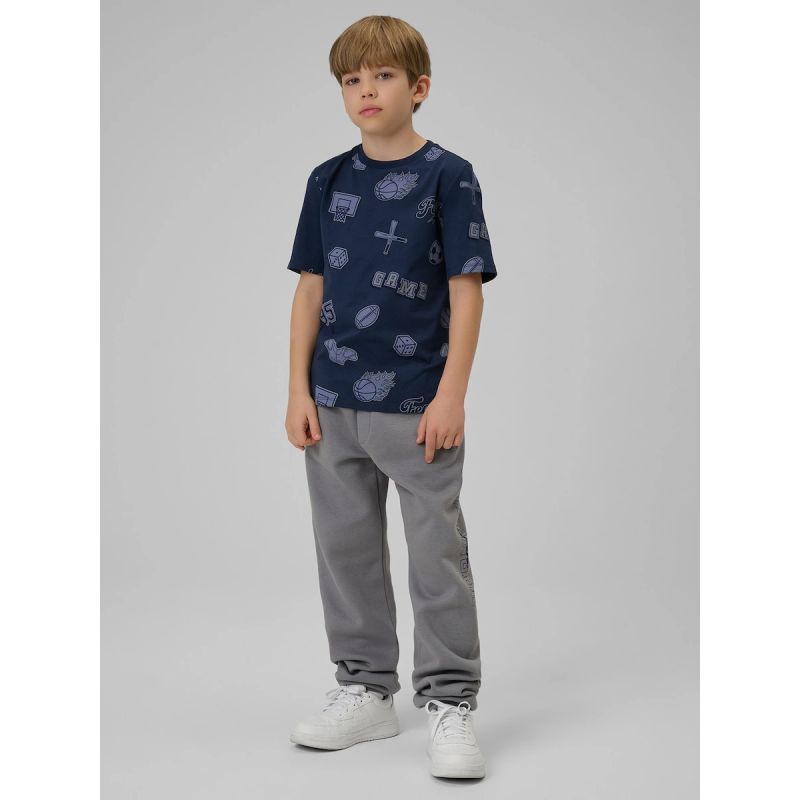 Boy's regular printed T-shirt 4F 4FJRSS26TTSHM3466-31A shirts
