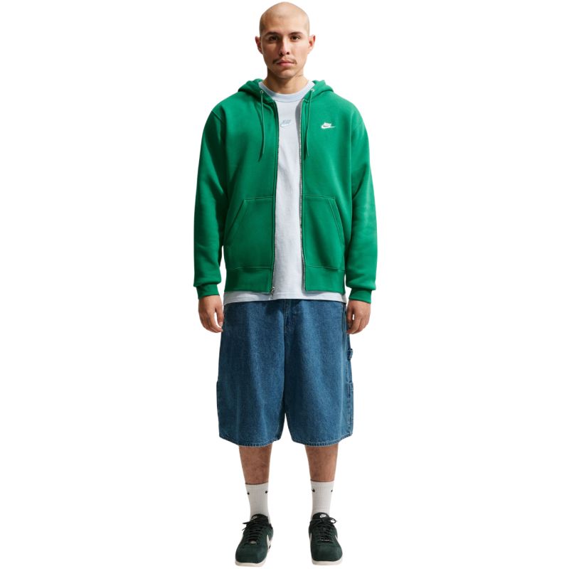 Nike Club BB FZ Hoodie Men's zöld kapucnis pulóver
