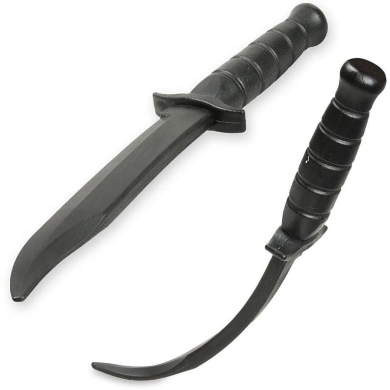 DBX Bushido Rubber training knife mock knife, black - fekete knives, pocket knives, training equipment