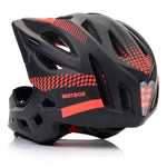 Meteor Lupus S Full-Face Bike Helmet 48-52 cm Black/Red uniw sisak 17893