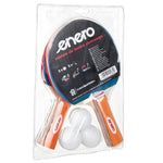 Enero Table Tennis Set 2 Rackets 3 Balls fekete sets
