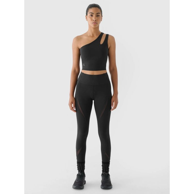 One-shoulder training crop top 4F x anna lewandowska 4F 4FALSAW24TFSLF515-20S atléta