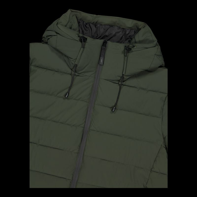 CMP men's winter sports with hood, insulated, green ( ) zöld dzseki