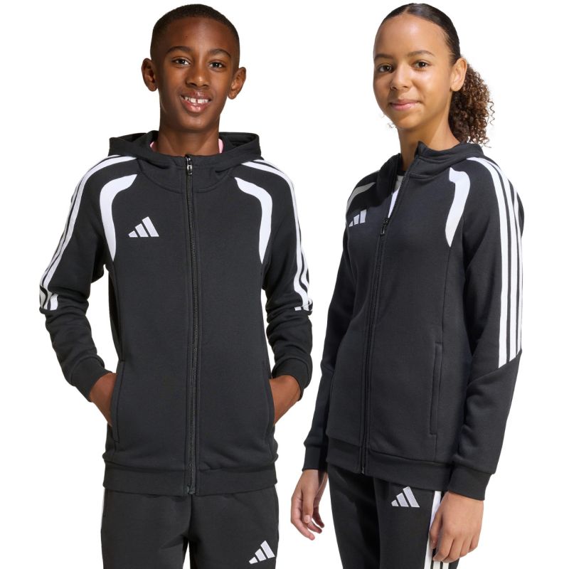 adidas Tiro 26 League Sweat Full Zip Hoodie for Kids Black KF3324 104cm kapucnis pulóver