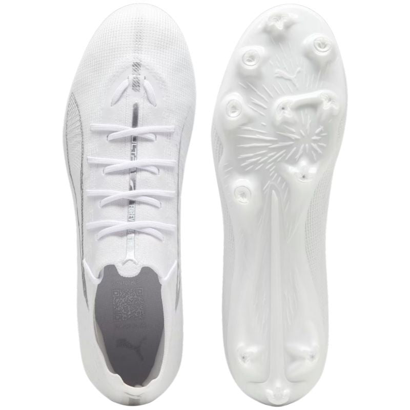 Puma Ultra 5 Pro FG/AG football boots white 107685 04 Cipő