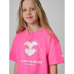4F Loose T-shirt with a girl's print 158/164 ruházat 4FJRSS26TTSHF3908-54N