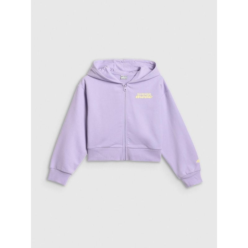 4F Girls' loose sweatshirt with hood 158/164 pulóver