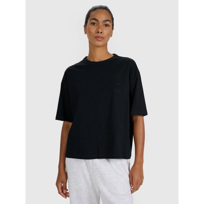 Women's oversize printed T-shirt 4F 4FRSS25TTSHF2979-20S póló