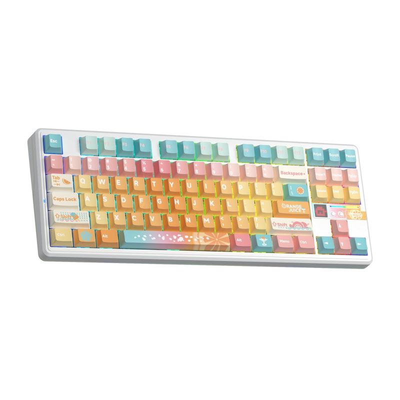gasket V2 Orange Soda Kailh Meteorite Ice Cream switch RGB keyboard AULA