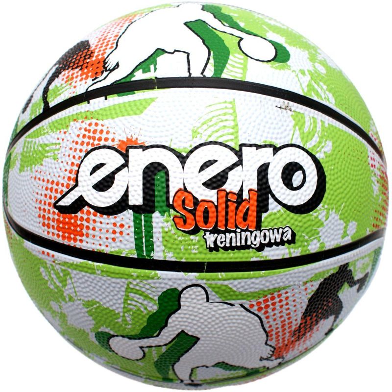 Enero Solid Basketball Size 7 Green And White fehér labda