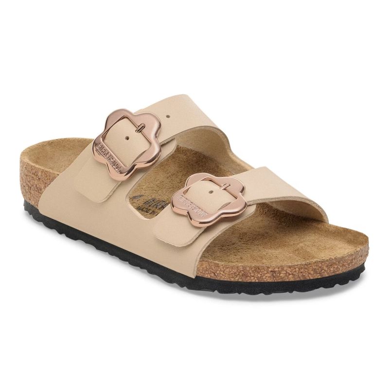 Birkenstock ARIZONA FLOWER BUCKLE KIDS 1030439 SANDCASTLE flip-flops (standard width) utcai cipő
