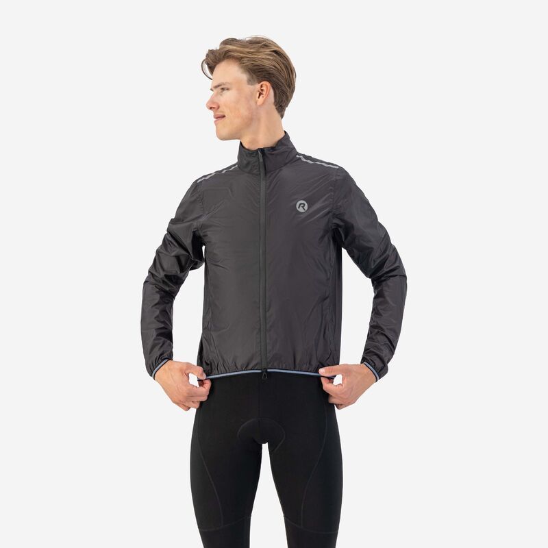 Rogelli ESSENTIAL rain 2XL fekete dzseki