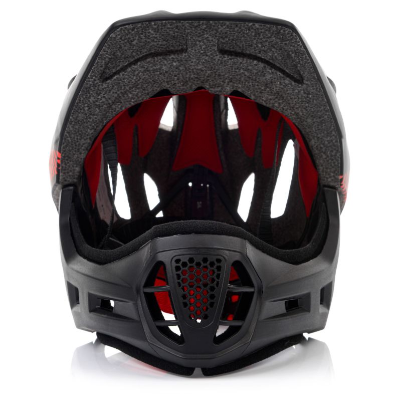 Meteor Lupus S Full-Face Bike Helmet 48-52 cm Black/Red uniw sisak 17893