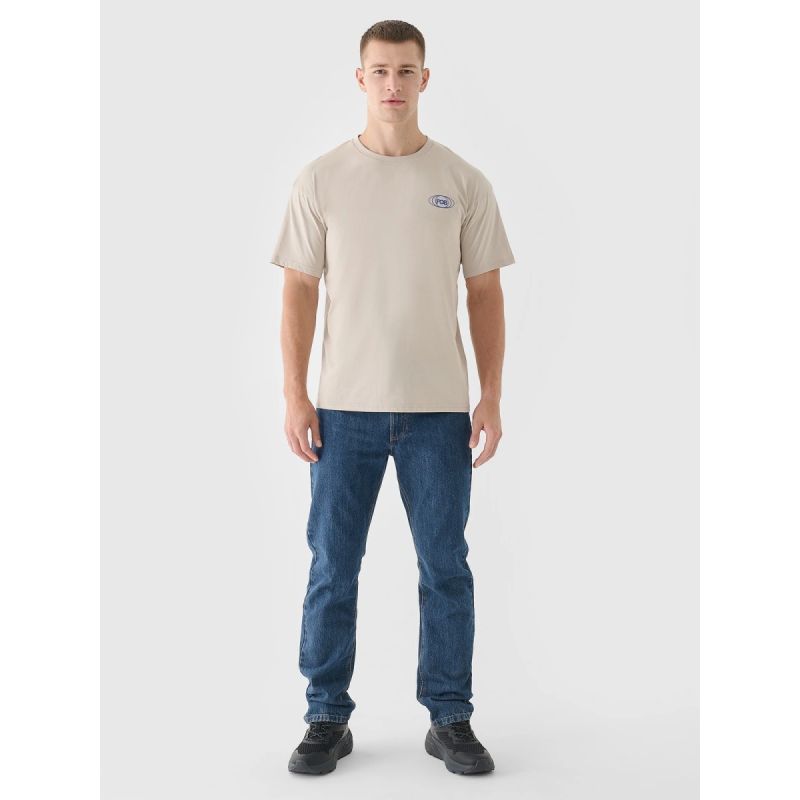 Men's oversized printed T-shirt 4F 4FRSS24TTSHM2535-83S póló