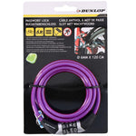 Dunlop spiral bicycle lock, code 0.6x120 cm lila kiegészítő 1042688