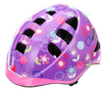 Meteor MA-2 flower Junior bicycle helmet lila helmets, protectors and knee pads