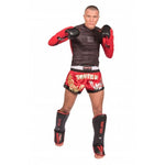 TOP TEN Kickboxing "TOP TEN" czerwony+l short
