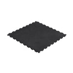 Rebel ACTIVE Rubber Gym Flooring, 1 m Puzzle Mat, 15 mm Thick, fekete edzőfelszerelés RBA-3154-15