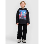 Boy's sweatshirt with hood, open, 4F 4FJRAW25TSWSM2345-20S