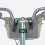 Rockbros W020-1 Foldable Handlebar Bicycle - Green zöld táska
