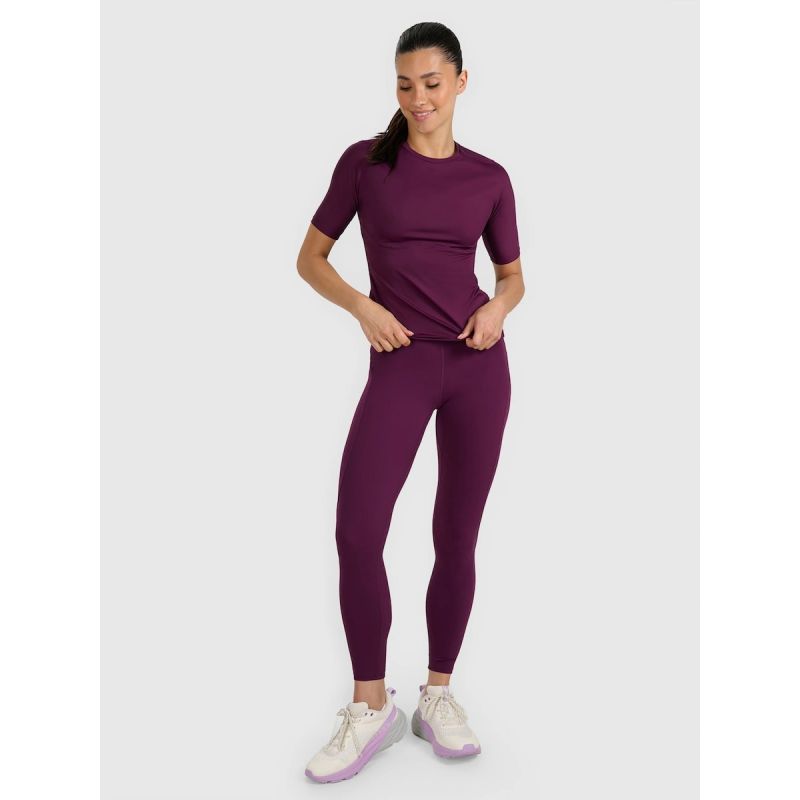 Women's slim quick-drying training T-shirt 4F 4FWAW25TFTSF1518-50S póló