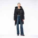 Iguana Quilted Winter Coat Manka W fekete kötött sapka 92800621825