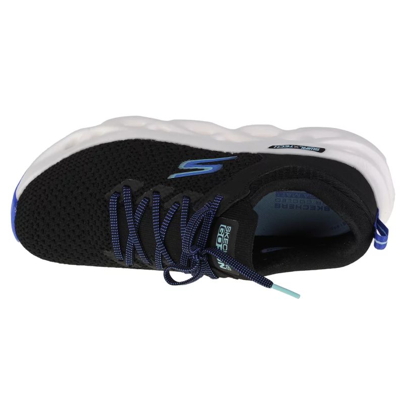 Skechers Go Run Swirl Tech-Dash Charge 128793-BLK Black 35.5 Cipő