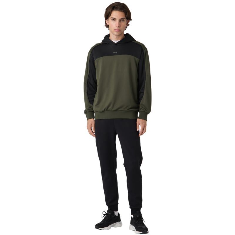 Fila Rivoli men's sweatshirt olive and black fekete pulóver