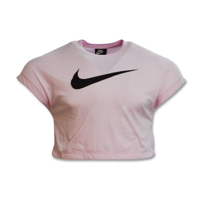 Women's Nike Swoosh Crop Top Wmns - AR3064-663 fekete atléta
