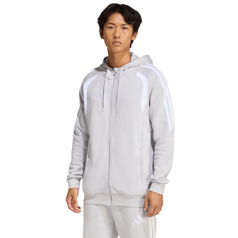 Men's adidas Tiro 26 League Sweat Full Zip Hoody Gray KF3319 szürke kapucnis pulóver