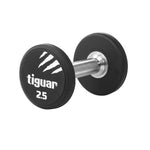 Tiguar PU dumbbell 2.5 kg fekete edzőfelszerelés TI-WHPU0025