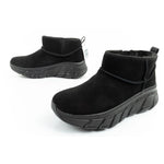 Skechers women's winter boots, insulated leather ankle boots Cipő