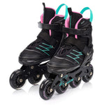 Meteor M 34-38 Buzzy Roller Skates Black/Pink/Mint