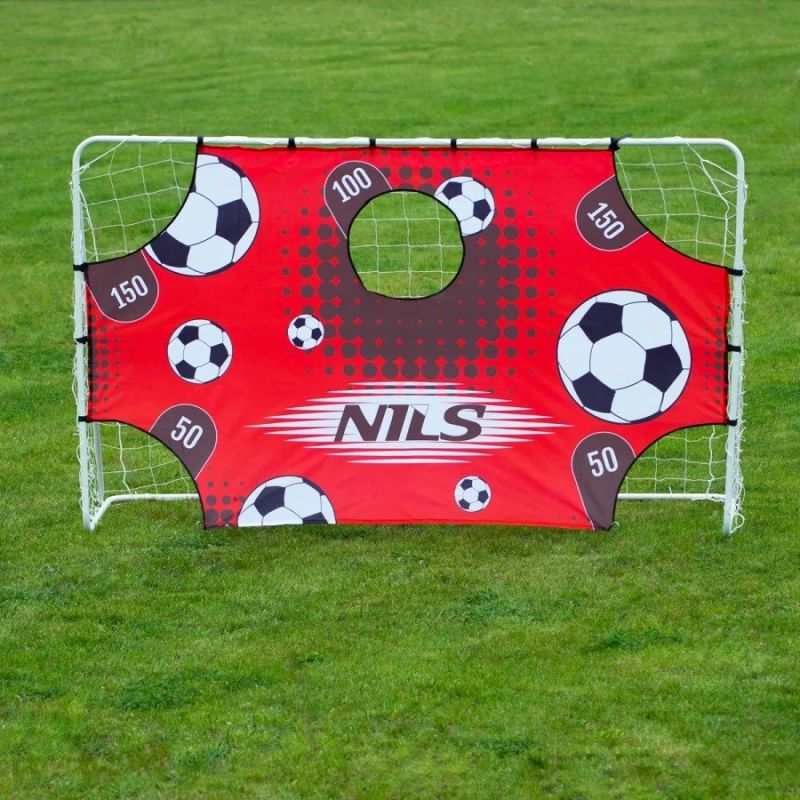 Goal with net and aiming panel Nils BR240P 2in1 240x150cm 10-10-821