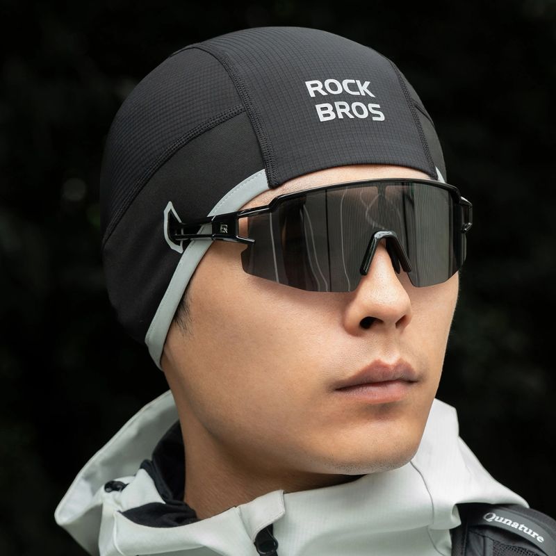 Rockbros M016 Winter Windproof Cycling Cap Size 54-61 cm - Black fekete hats