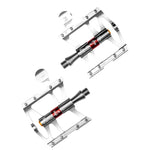 Rockbros JT410 4.10 4 Bearing Bicycle Pedals - Silver
