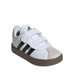 Adidas VL Court 3.0 Skateboarding Shoes for Kids White and Gray ID9157
